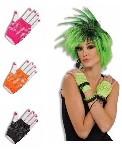 Fingerless Fishnet Gloves - Short